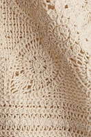 Crochet-Look Mini Shorts