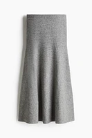 Flared Knit Skirt