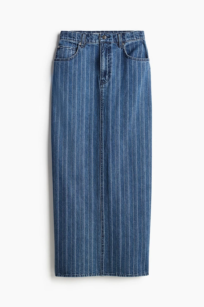 Long Denim Skirt