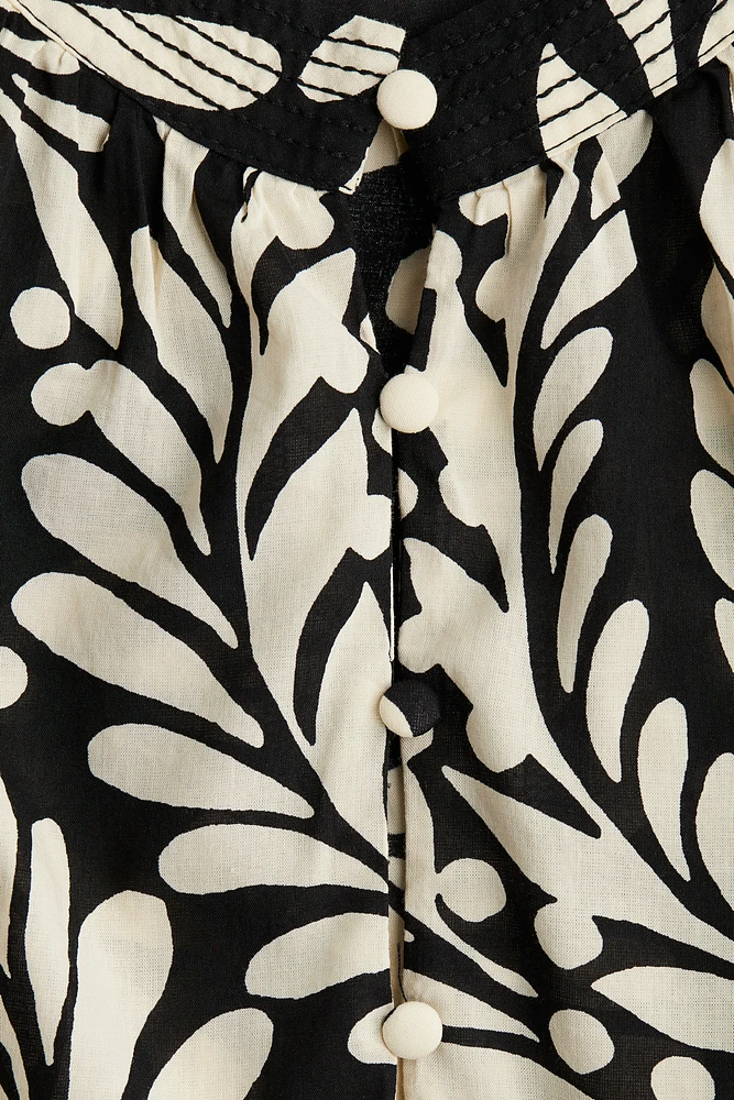 Blouse avec col sans rabat