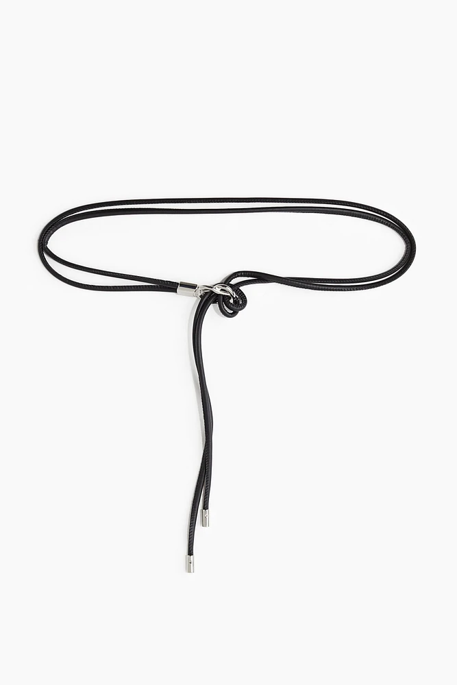 Knot-Detail Waist Belt