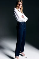 Slim Straight High Ankle Jeans