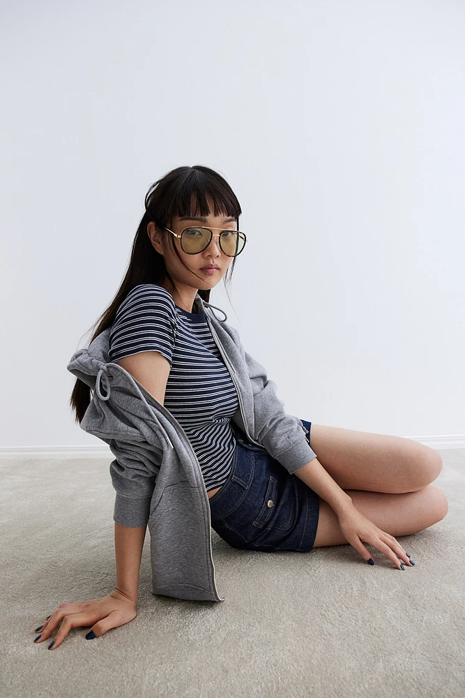 Ribbed T-shirt