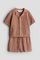 2-piece Pointelle-Knit Cotton Set