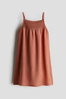 Smocked Strappy Dress