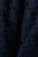 Eyelet-Embroidered Pencil Skirt