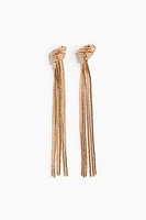 Box-Chain Tassel Earrings