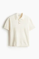 Regular Fit Ribbed Polo Shirt