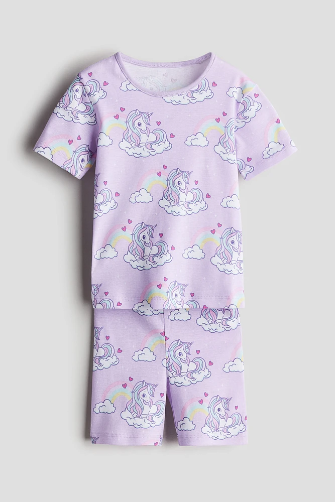 Snug Fit Printed Cotton Pajamas