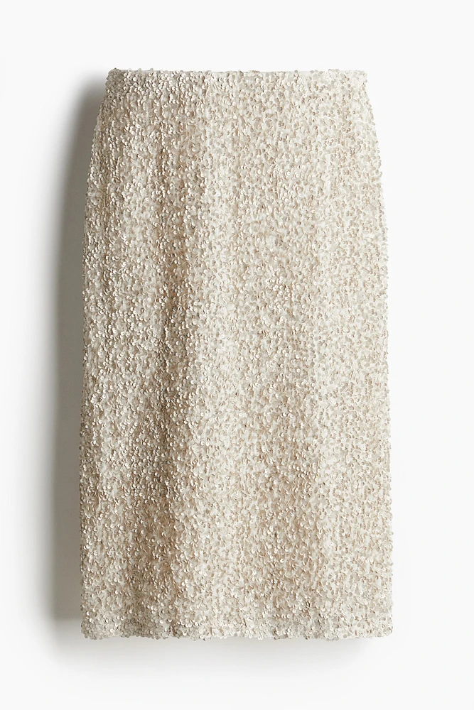 Sequined Pencil Skirt