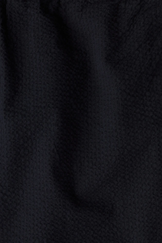 Pantalon décontracté en seersucker