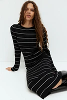 Rib-Knit Bodycon Dress