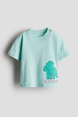 T-shirt en coton imprimé