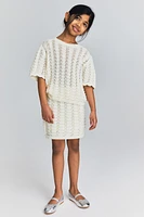 2-piece Pointelle-Knit Set