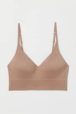 Light Push-up Ribbed Bralette