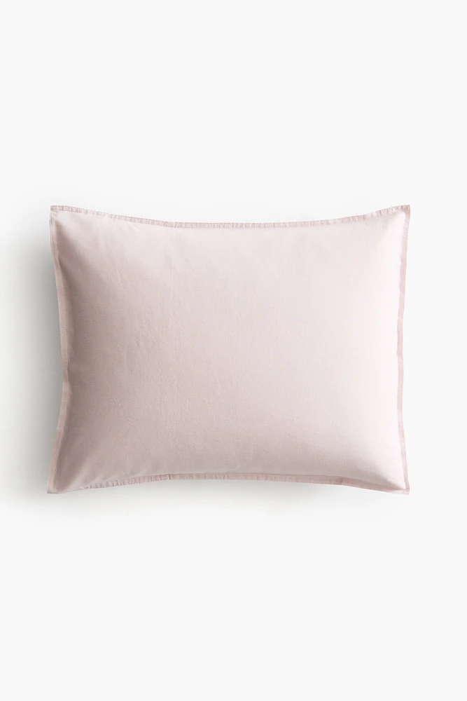 Washed Linen-blend Pillowcase