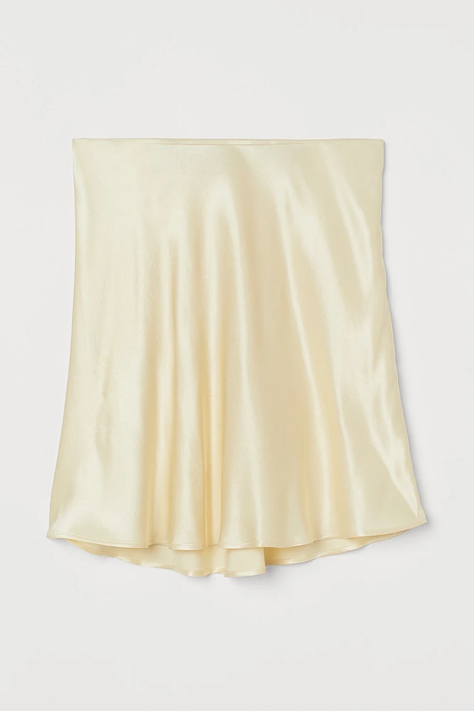 Short Satin Skirt