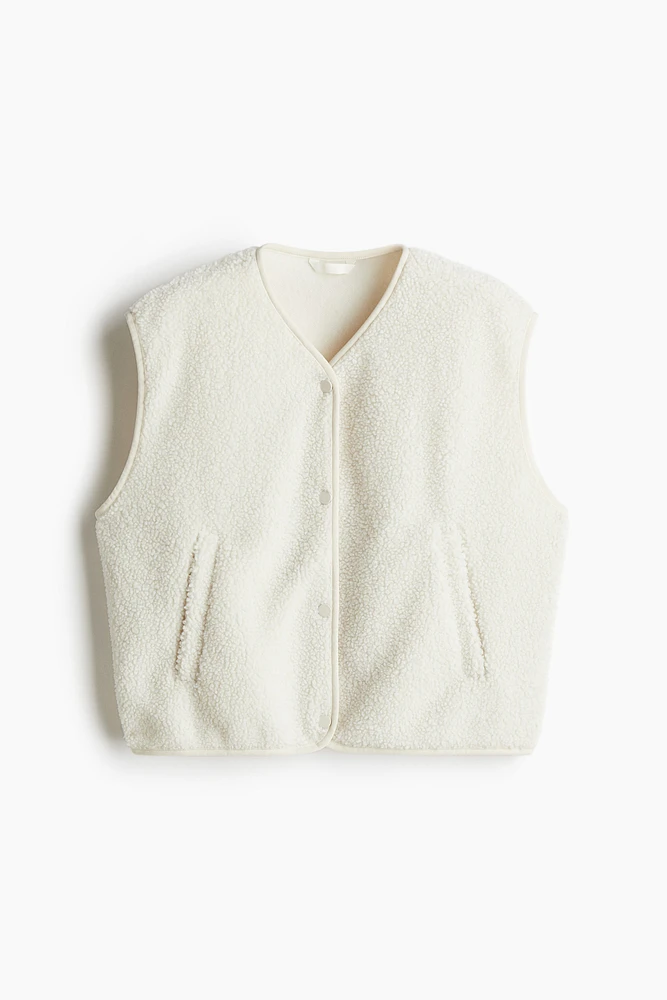 Oversized Teddy Fleece Vest