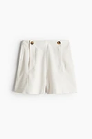 Button-detail Shorts