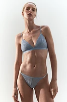 Lot de 3 culottes ficelles Tanga en dentelle