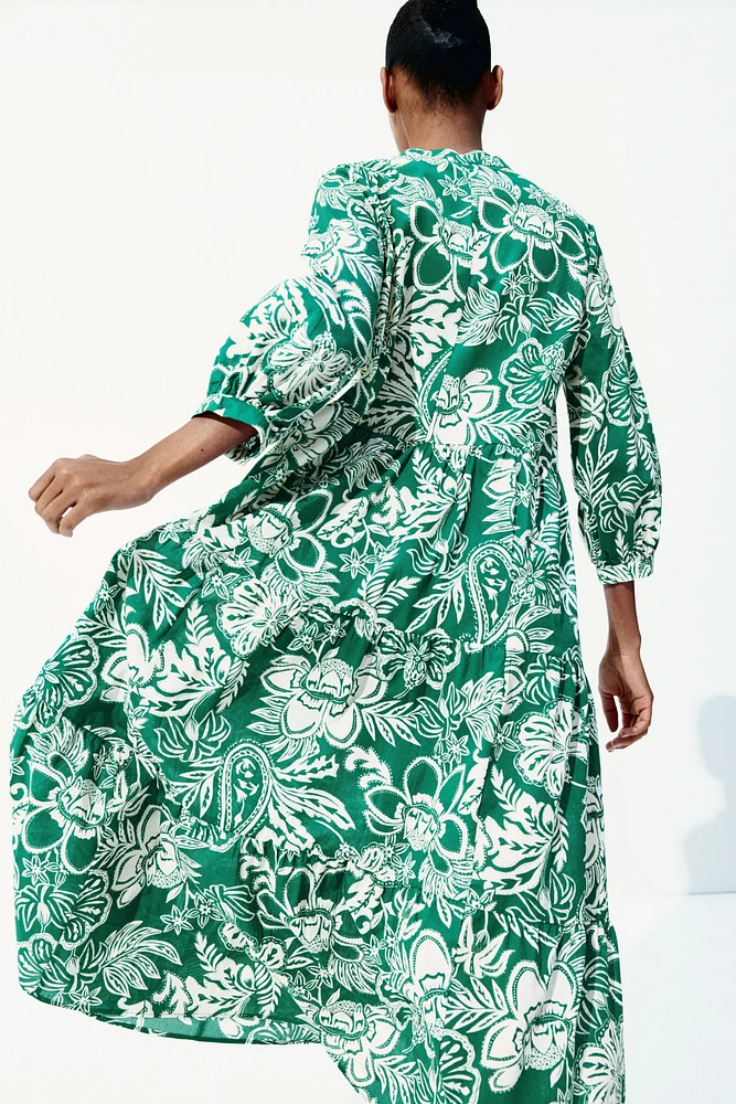 Tiered Midi Dress