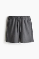 Relaxed-Fit Linen-Blend Shorts