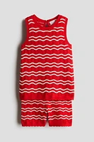 2-Piece Pointelle-Knit Set