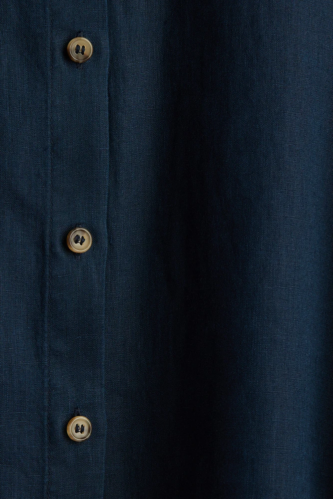 Chemise grande taille en lin