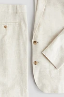 Linen-blend Suit