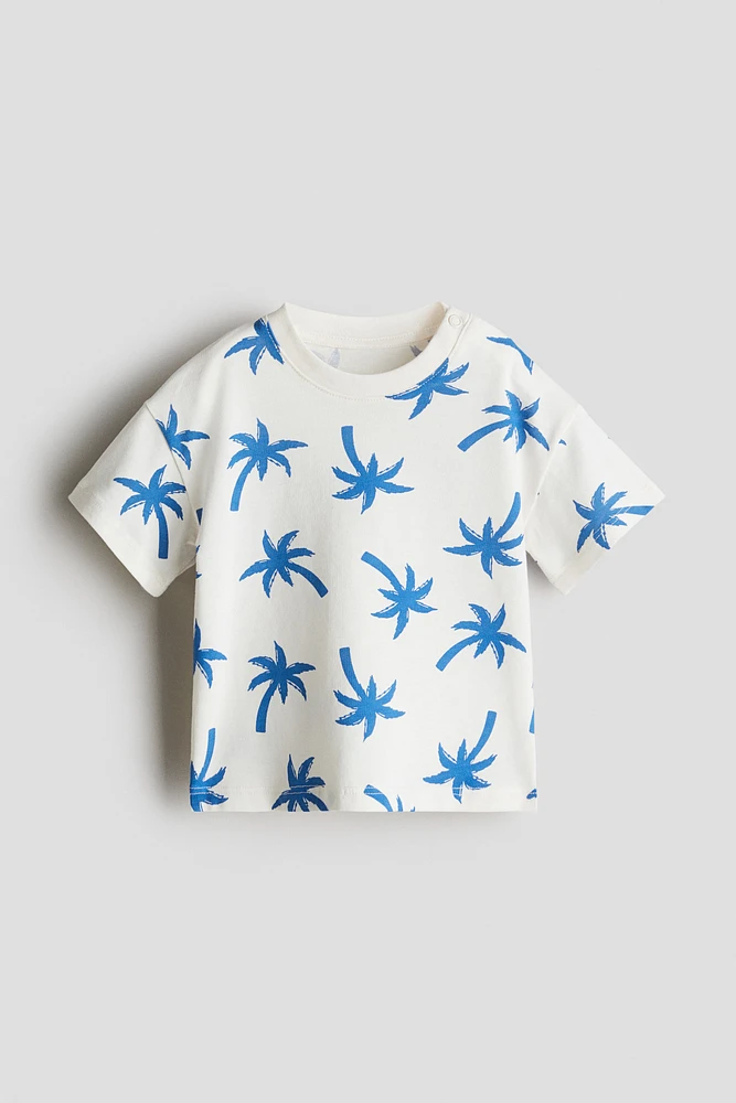 T-shirt en coton imprimé