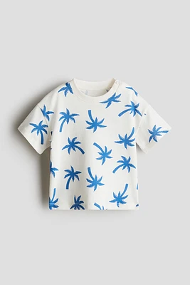 T-shirt en coton imprimé