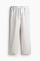 Pantalon décontracté en lin mélangé