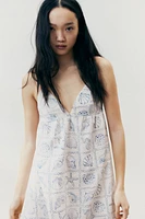 Tie-Detail Maxi Dress