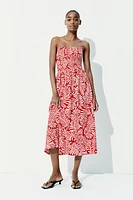 Smocked Strappy Dress
