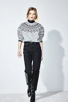 Jacquard-Knit Sweater