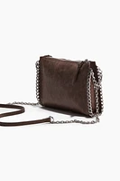 Distressed-Look Crossbody Bag