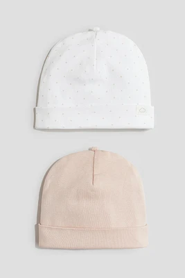 2-pack Cotton Beanies