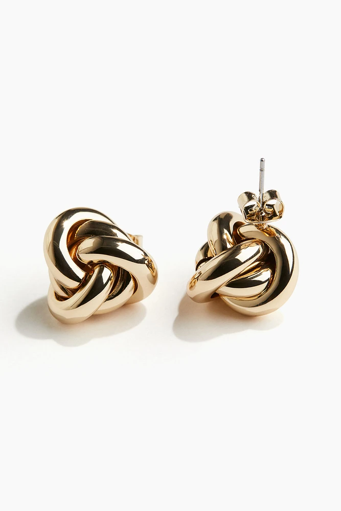 Knot-Shaped Stud Earrings