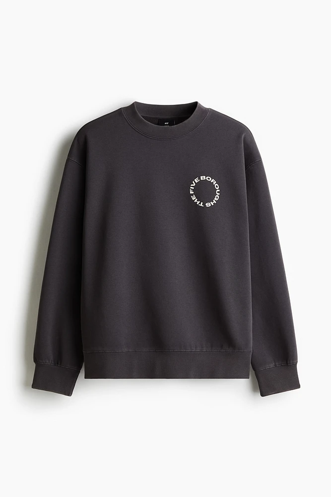 Loose-Fit Printed Sweatshirt