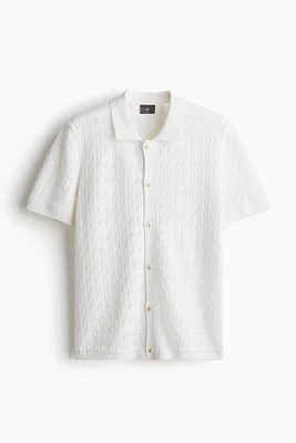 Chemise Coupe Classique en maille pointelle