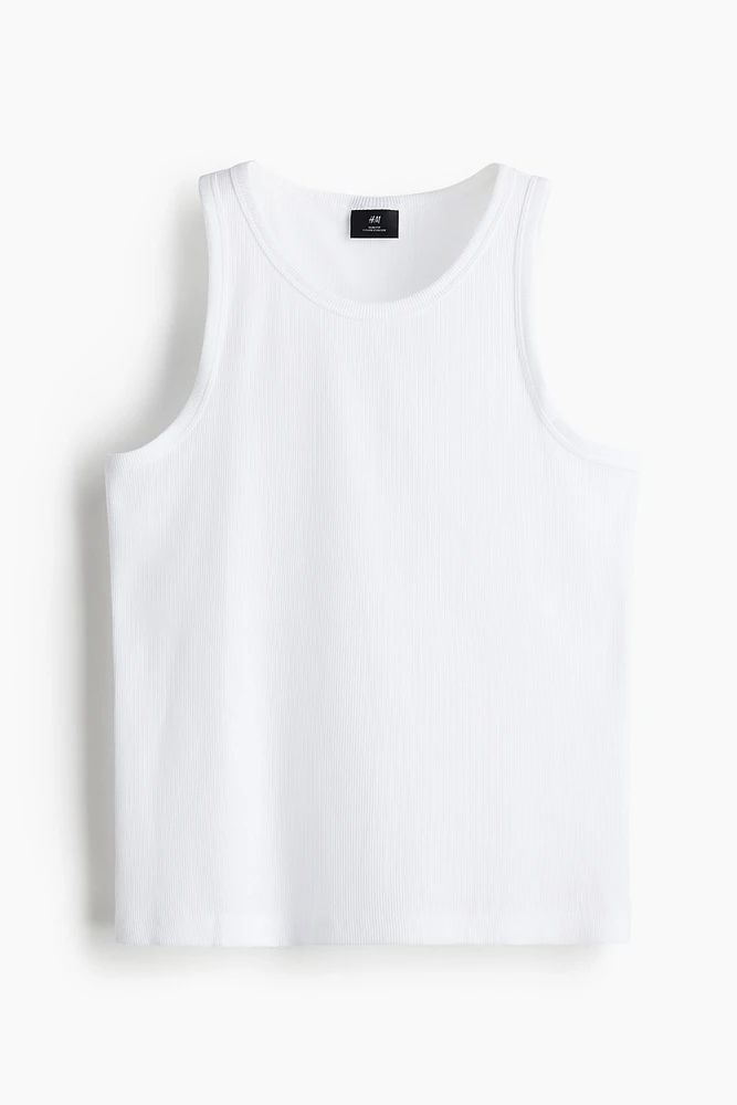 Slim Fit Ribbed Tank Top