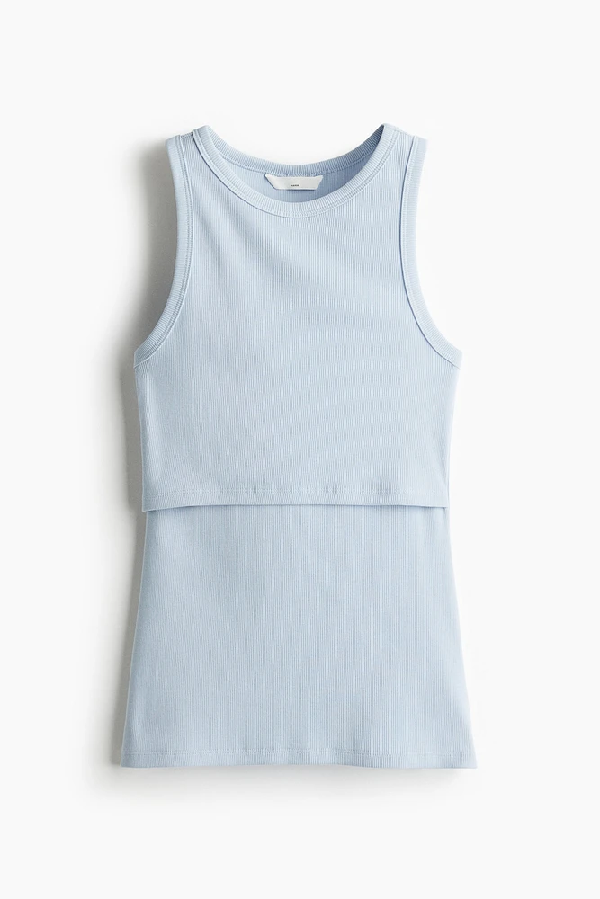 MAMA Ribbed Nursing Tank Top