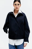 Veste en twill avec col
