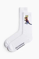 Motif-detail Socks