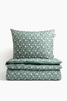 Floral-Print Twin Duvet Cover Set