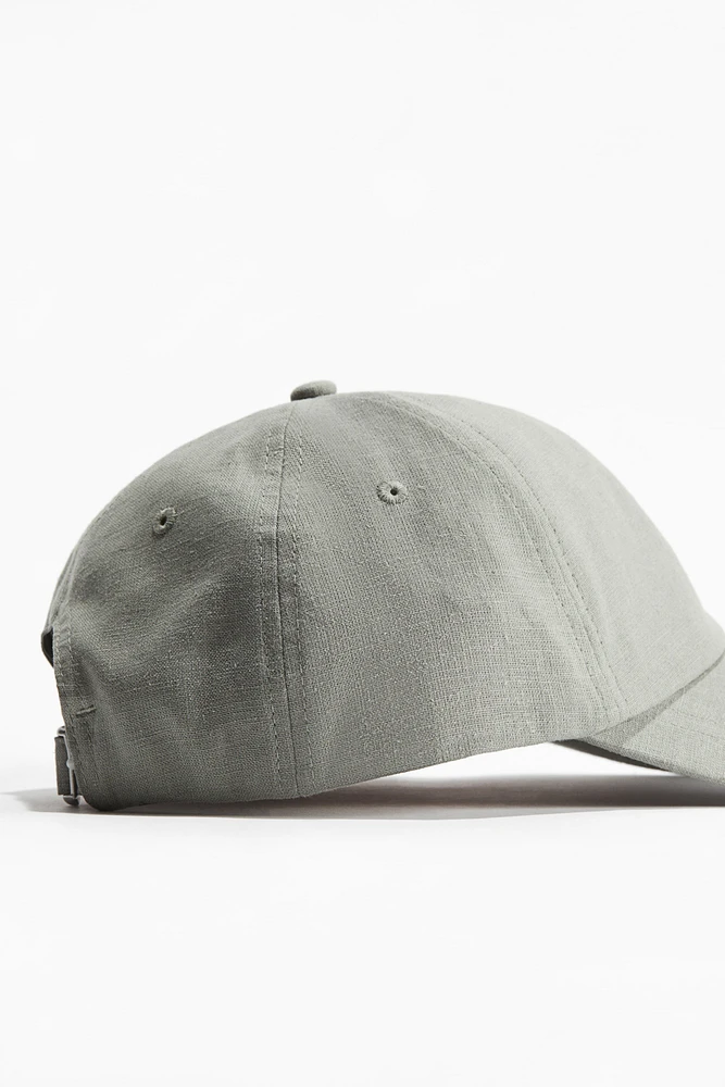 Linen-Blend Cap