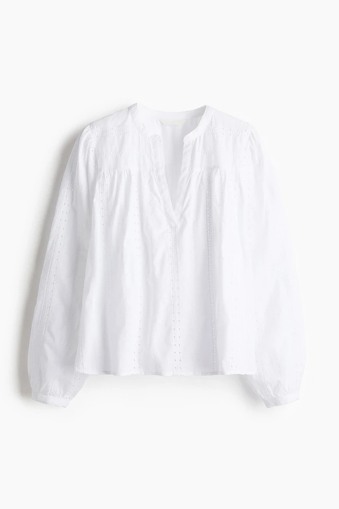 Embroidered Cotton Blouse