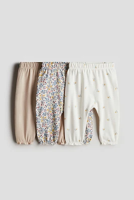 Lot de 3 pantalons en coton