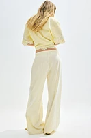 Seersucker Drawstring Pants