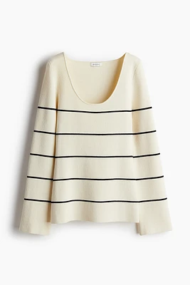 Scoop-neck Sweater